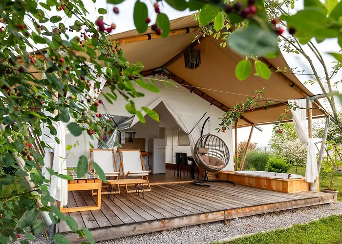 Luxusní stan Glamping Kolpa Gradac